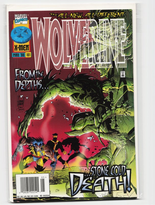 Wolverine #101 (Marvel Comics, 1996), raw, ungraded comic book — front cover