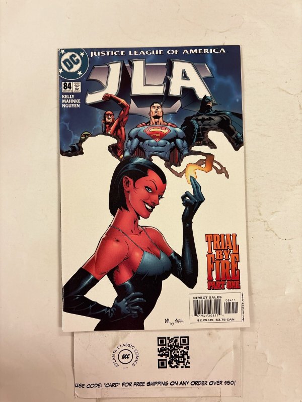 JLA #84 (DC Comics), raw comic book in NM condition — front cover