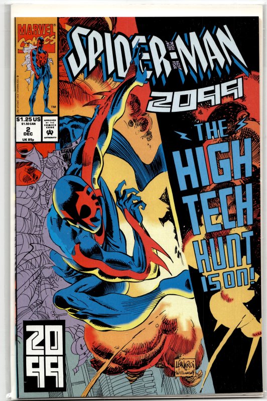 Spider-Man 2099 #2 (Marvel Comics, 1992), raw, ungraded comic book — front cover