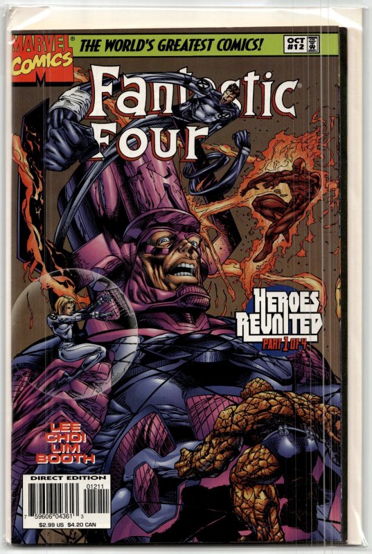 Fantastic Four #12 (Marvel Comics, 1997), raw, ungraded comic book — front cover