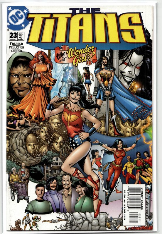 The Titans #23 (DC Comics, 2001), raw, ungraded comic book — front cover