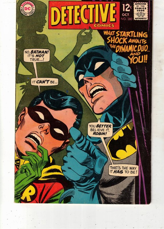 Detective Comics #380 (DC Comics), raw comic book in VF- condition — front cover