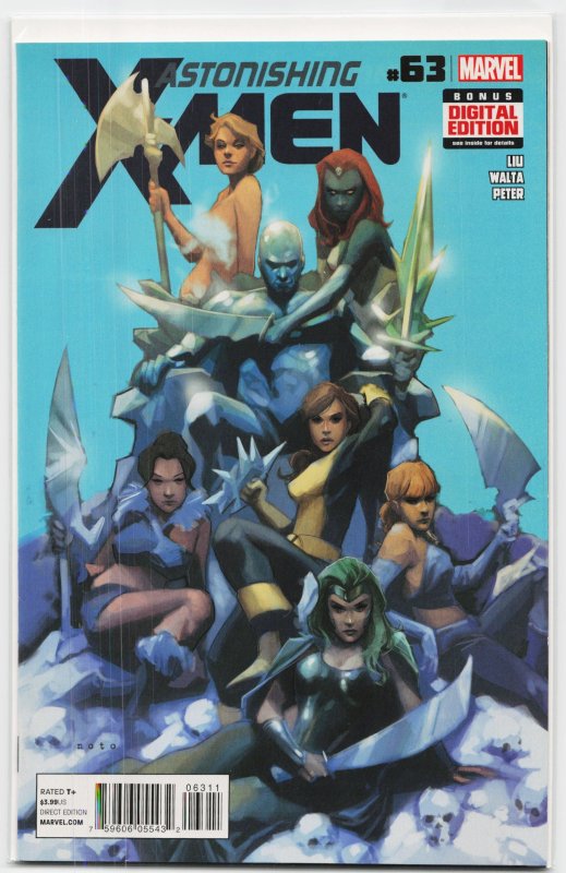 Astonishing X-Men #63 (Marvel Comics, 2013), raw, ungraded comic book — front cover