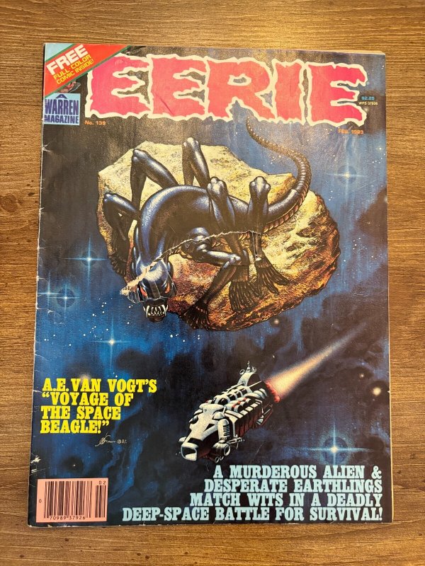 Eerie #139, raw comic book in VG- condition — front cover