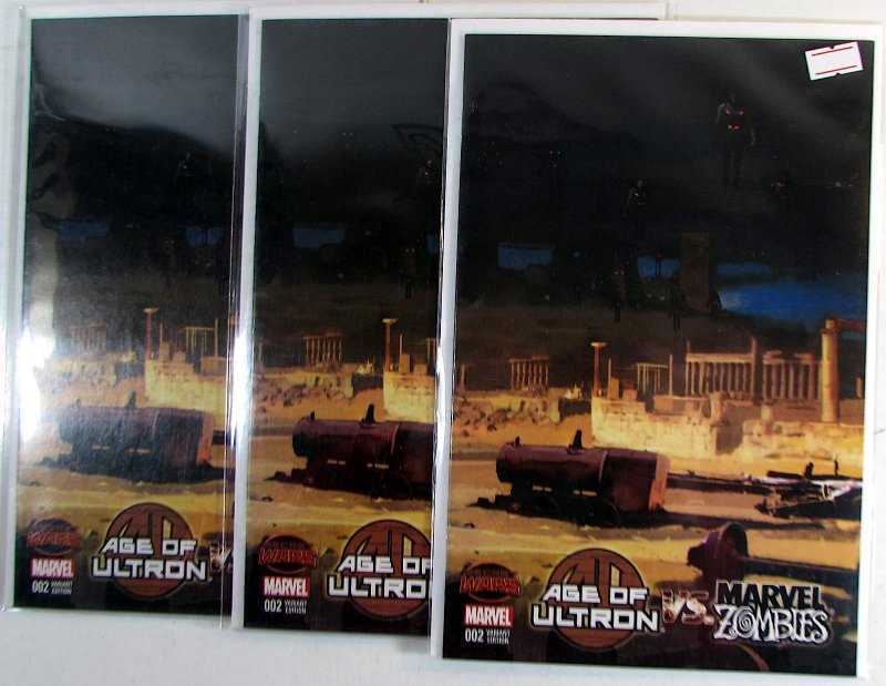 Age of Ultron vs Zombies Lot 3 #2 b x3 Marvel 2015 Limited 1:10 Incentive Comics (Marvel Comics, 2015), raw, ungraded comic book — front cover