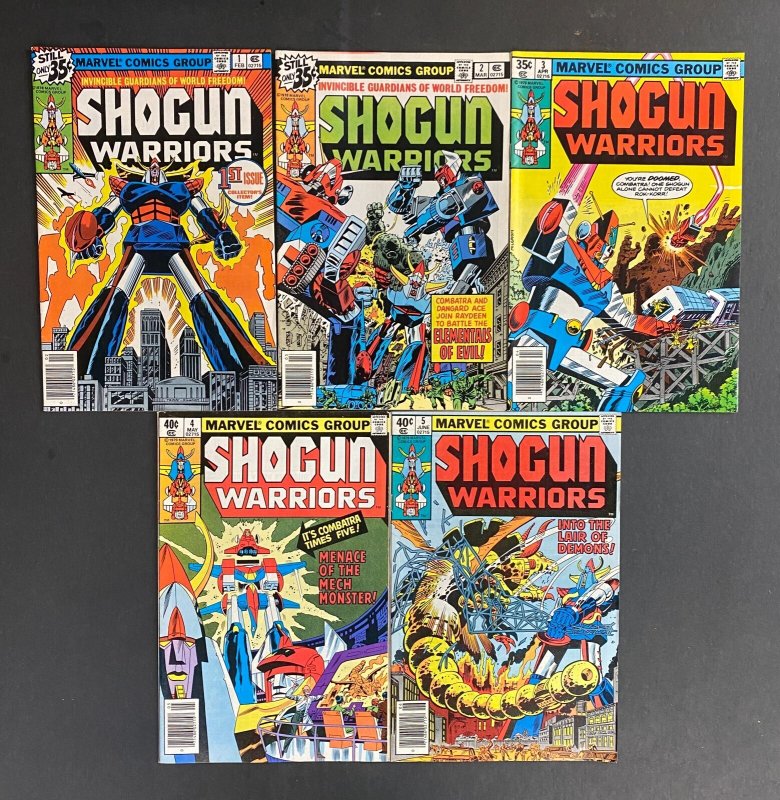 Shogun Warriors (1979) #s 1 2 3 4 5 6 7 8 9 10 11 12 13 14 15 16 17 18 19 20 Set (1979), raw, ungraded comic book — front cover