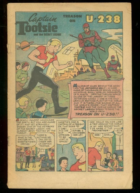 Captain Tootsie and the Secret Legion #2, raw, ungraded comic book — front cover