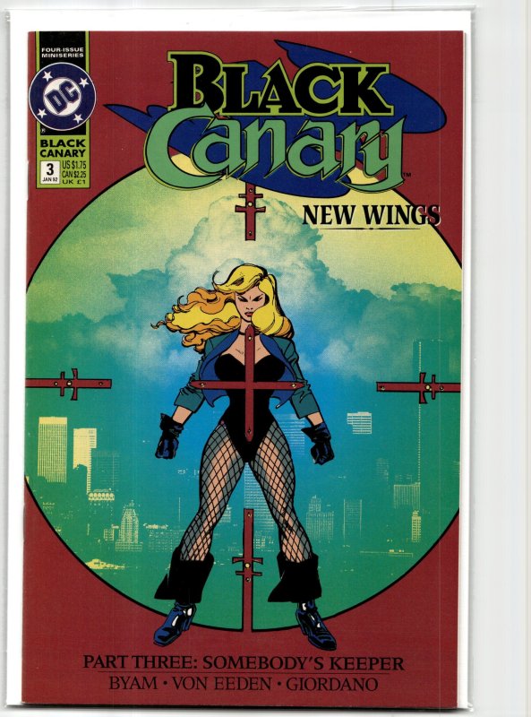 Black Canary #3 (DC Comics, 1992), raw, ungraded comic book — front cover