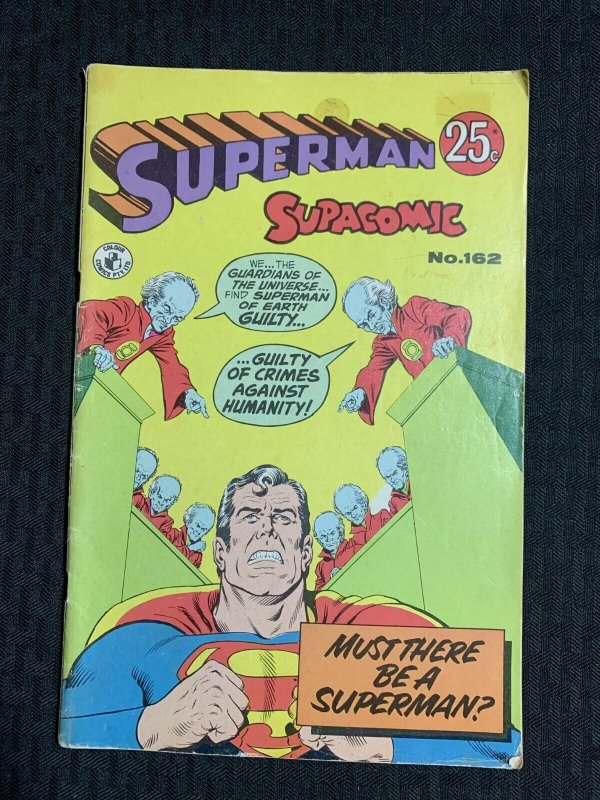 Vintage Superman Supacomic #162, raw comic book in VG+ 4.5 condition — front cover