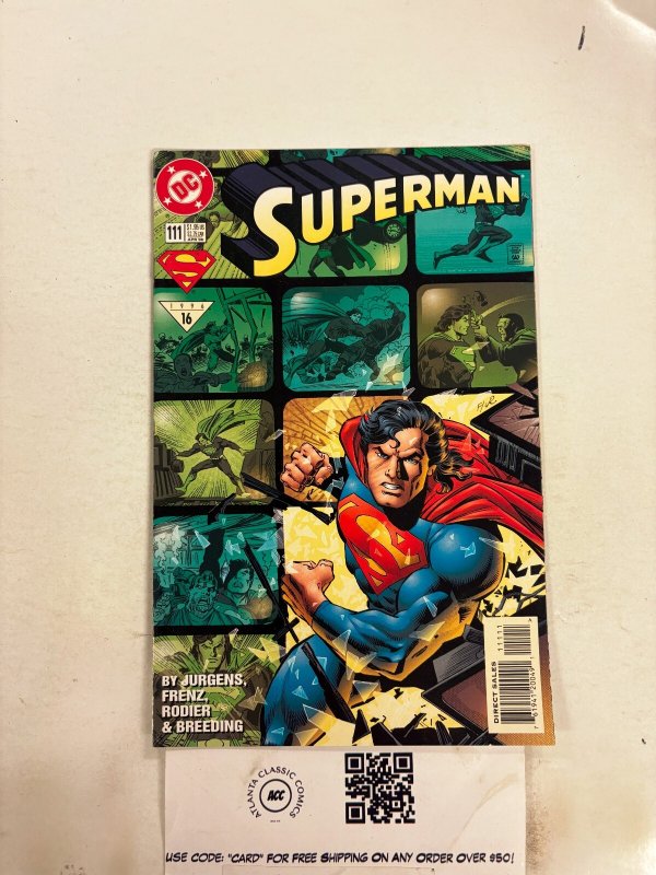 Superman #111 (DC Comics), raw comic book in NM condition — front cover