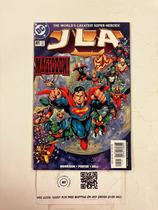 JLA #41 (DC Comics), raw comic book in NM condition — front cover