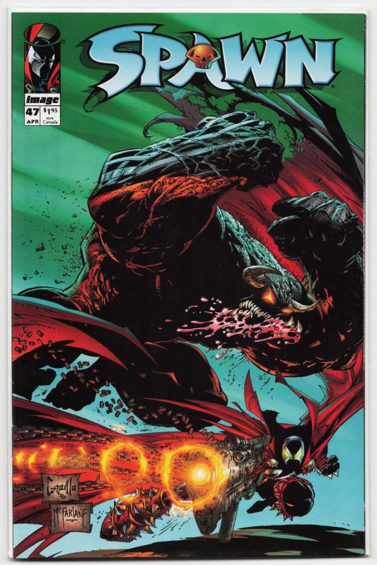 Spawn #47 (Image Comics, 1996), raw, ungraded comic book — front cover
