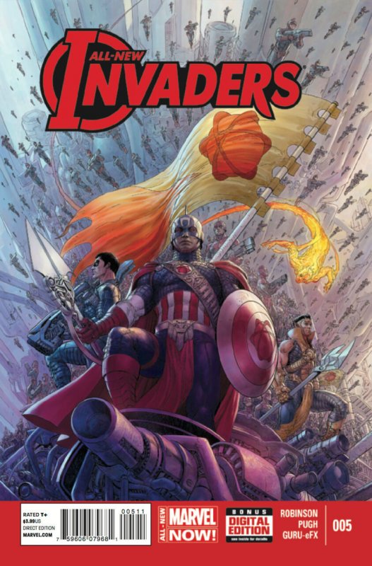 All-New Invaders #5 (2014), raw comic book in VF+ condition — front cover