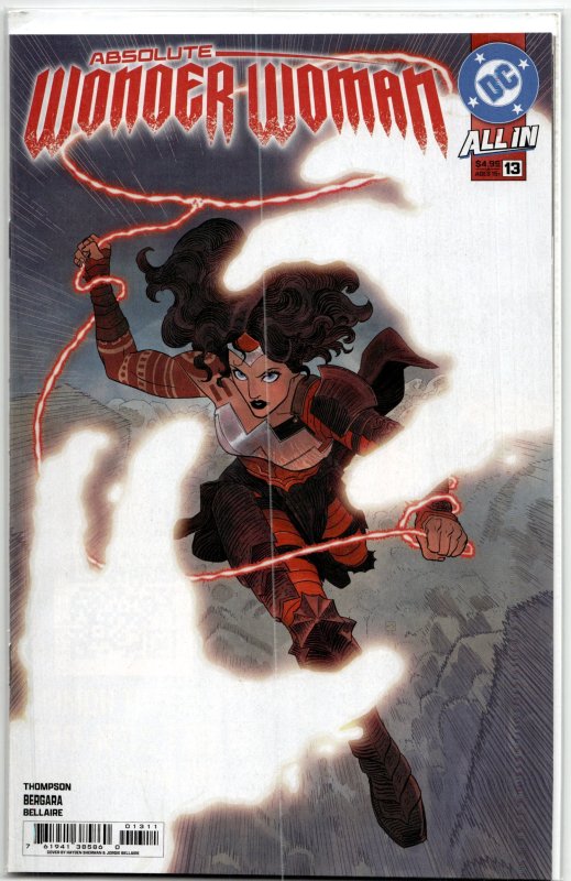 Absolute Wonder Woman #13 (DC Comics, 2025), raw, ungraded comic book — front cover
