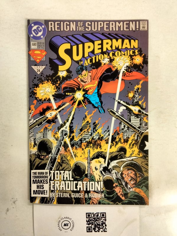 Action Comics #690 (DC Comics, 1993), raw comic book in NM condition — front cover