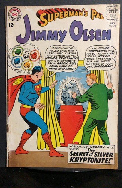 Superman's Pal, Jimmy Olsen #70 (DC Comics, 1963), raw, ungraded comic book — front cover