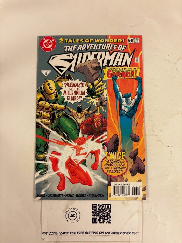 Adventures of Superman #556 (DC Comics, 1998), raw comic book in NM condition — front cover