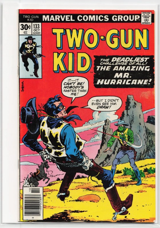 Two-Gun Kid #133 (Marvel Comics, 1976), raw, ungraded comic book — front cover