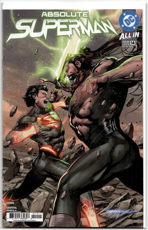 Absolute Superman #14 (DC Comics, 2026), raw, ungraded comic book — front cover