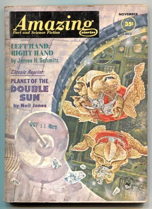 Pulp: Amazing Stories November 1962- Planet of the Double Sun (1962), raw, ungraded comic book — front cover