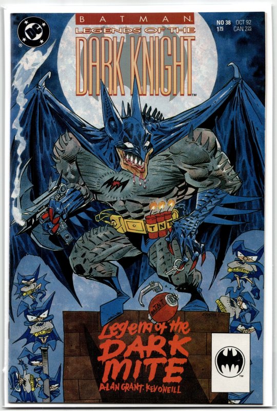Batman: Legends of the Dark Knight #38 (DC Comics, 1992), raw, ungraded comic book — front cover
