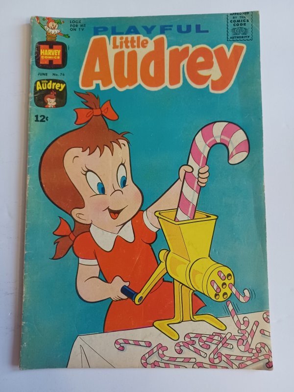 Playful Little Audrey #76 (Harvey Comics, 1968), raw comic book in VG condition — front cover