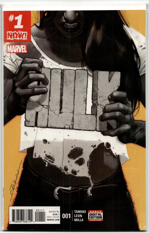 Hulk #1 (Marvel Comics, 2017), raw, ungraded comic book — front cover
