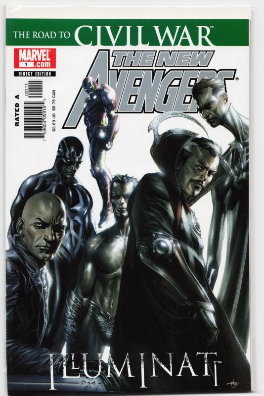 New Avengers: Illuminati (2006) the Illuminati (Marvel Comics, 2006), raw, ungraded comic book — front cover