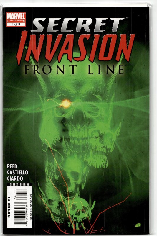 Secret Invasion: Front Line #1 (2008), raw, ungraded comic book — front cover