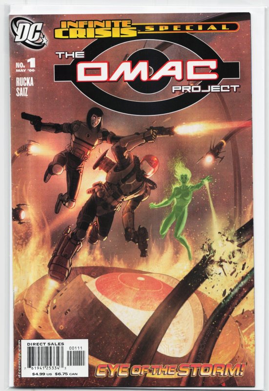 The Omac Project: Infinite Crisis Special (2006) Omac (2006), raw, ungraded comic book — front cover