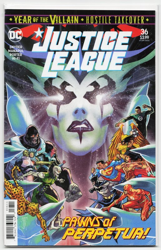 Justice League #36 (DC Comics, 2020), raw, ungraded comic book — front cover