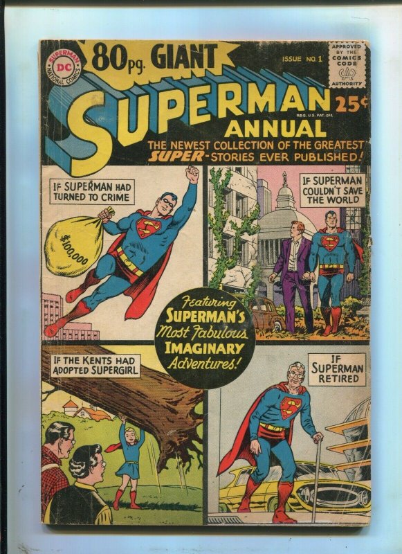 Superman Annual #1 (DC Comics, 1964), raw comic book in 4.5 condition — front cover
