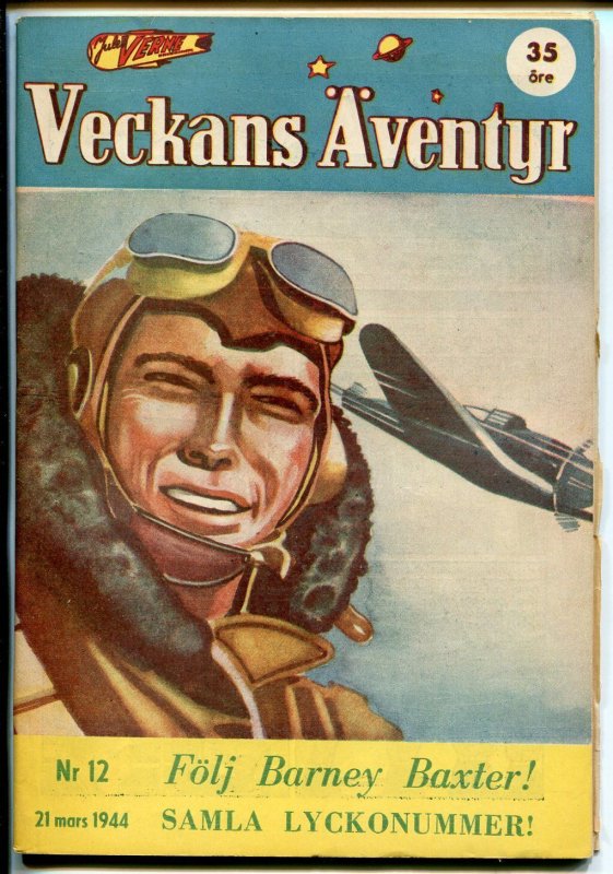 Jules Verne Veckans Aventyr Vol 5 #12 (1944), raw comic book in VF condition — front cover