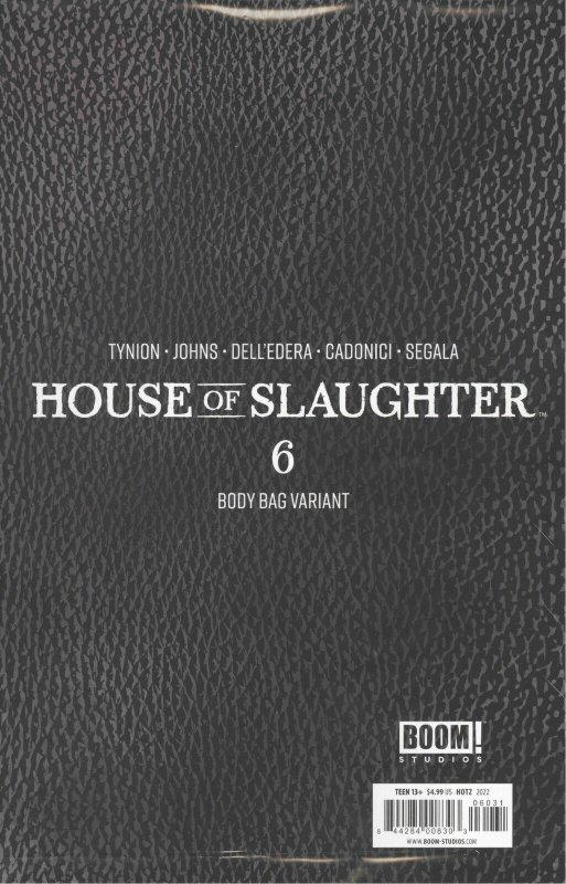 House of Slaughter #6 (Boom! Studios, 2021), raw comic book in NM condition — front cover