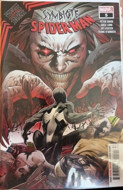 Symbiote Spider-Man: King in Black #5 (2021), raw, ungraded comic book — front cover