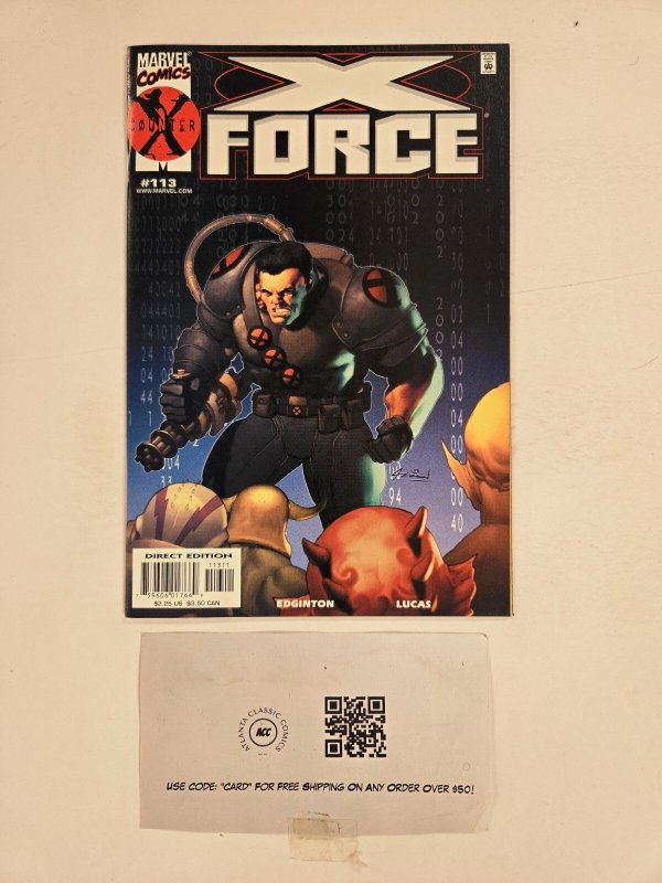 X-Force #113 (Marvel Comics), raw comic book in NM condition — front cover