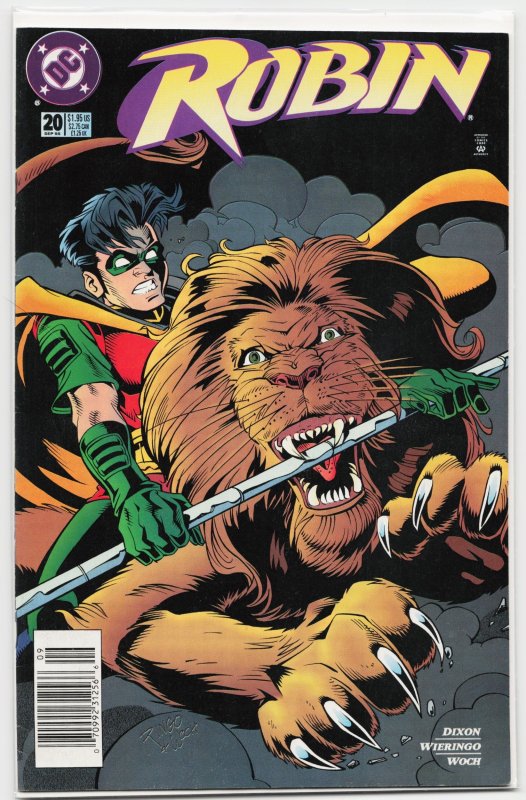 Robin #20 (DC Comics, 1995), raw, ungraded comic book — front cover