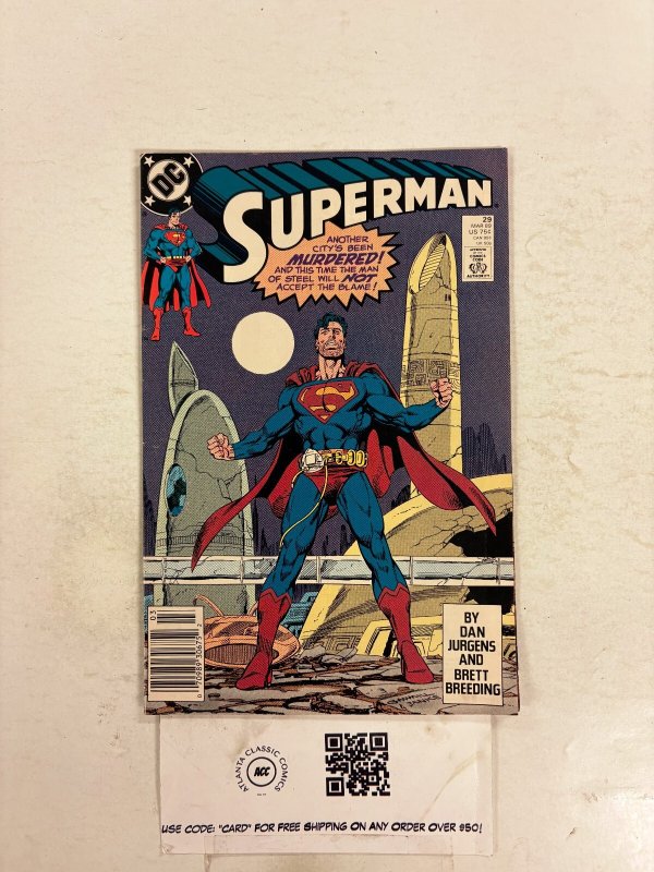 Superman #29 (DC Comics, 2025), raw comic book in VF condition — front cover
