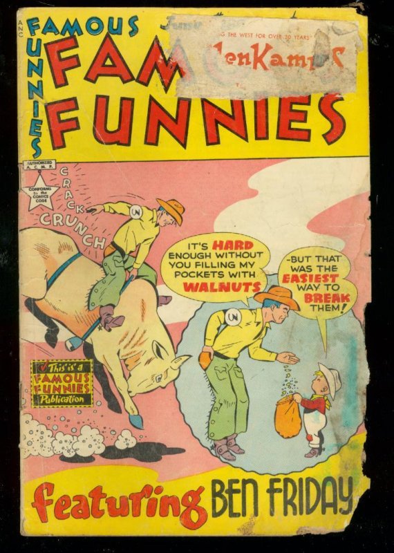 Famous Funnies #188 (1950), raw comic book in FR condition — front cover