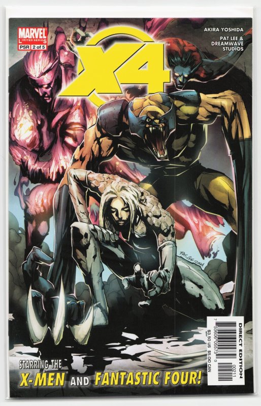 X-Men/Fantastic Four #2 (2005), raw, ungraded comic book — front cover