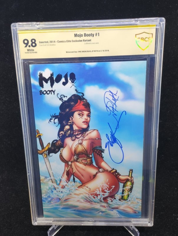 Mojo Booty #1 (2014), CBCS 9.8 graded comic book — front cover in its holder