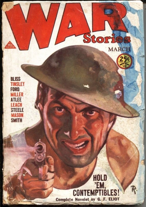 WAR Stories--Mar 1931--stories by George F ELIOT-Ted Tinsley-- Fight THE Germ... (1931), raw, ungraded comic book — front cover