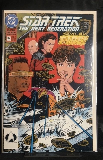 Star Trek: The Next Generation #32 (DC Comics, 1992), raw, ungraded comic book — front cover