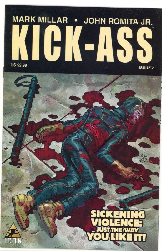 Kick-Ass #2 (2008), raw comic book in VF/NM 9.0 condition — front cover