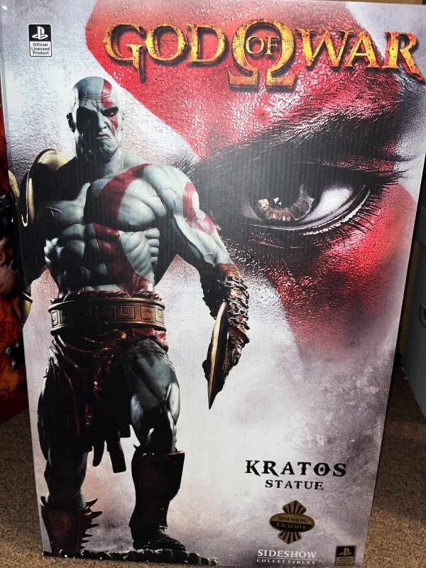 Sideshow Collectibles, God of War Kratos (Exclusive Edition) 1/4 Scale Statue, raw, ungraded comic book — front cover