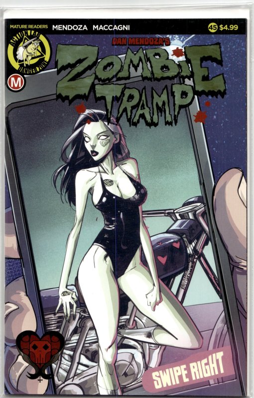 Zombie Tramp #45 (Action Lab Entertainment, 2018), raw, ungraded comic book — front cover