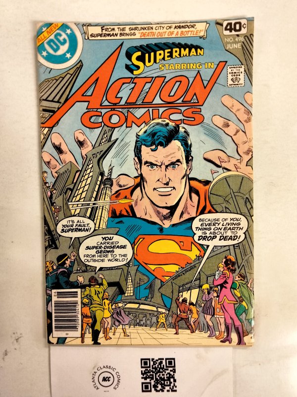 Action Comics #496 (DC Comics), raw comic book in FN condition — front cover