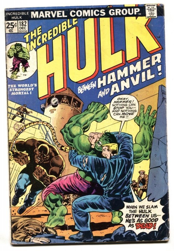 Incredible Hulk #182 - 1974 - Marvel - VG - Comic Book (Marvel Comics, 1974), raw comic book in VG condition — front cover
