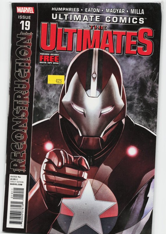 Ultimate Comics Ultimates #19 (2013), raw, ungraded comic book — front cover