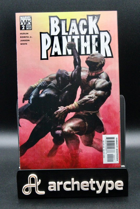 Black Panther #2 (Marvel Comics, 2005), raw, ungraded comic book — front cover